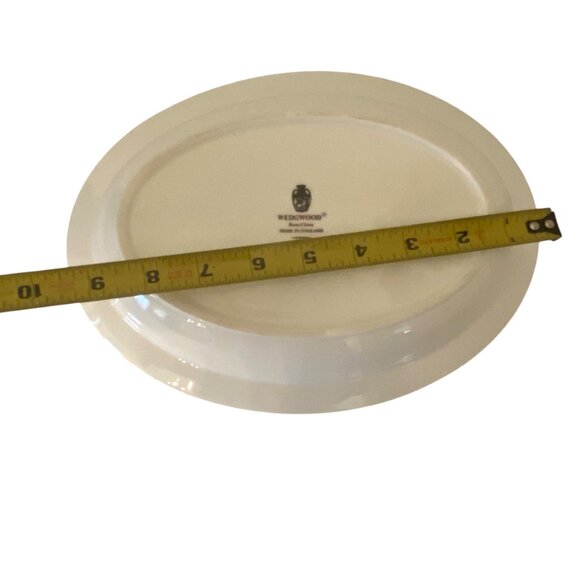 Wedgwood Runnymede Bone China Oval Serving Bowl Floral Shells England - Picture 4 of 7